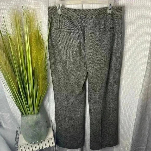 The Territory Ahead Women’s 10 Pants Gray Tweed Wool Silk Stretch Dress Pants - Picture 4 of 10